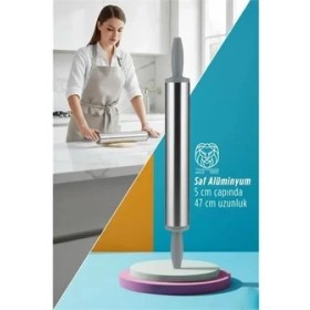 Resim Bucuks Mey Ithalat® Isabella Series - Profesyonel P6061 Alüminyum Saf Kaplama 47 cm Şef Merdanesi 