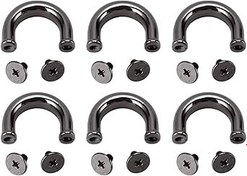 Resim SUPYINI 10 set metal toka U halka PH vidalı el çantası bağlantısı, cüzdanlar, işler, kavrama, torba dirsek köprüsü ve daha fazlası için uygundur 