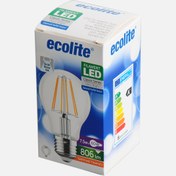 Resim Ecolite Filament A60 7.5 W Beyaz Klasik E27 Duy Led Ampul 