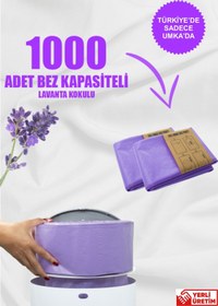 Resim Korbell 16Lt Çöp Kutuları Ile Uyumlu 1000 Bebek Bezi Kapasiteli Lavanta Kokulu Yerli Çöp Poşeti 