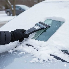 Resim Sosyal Çarşı Oto Araba Pencere Camı Buzdolabı Buzu Kar Buz Kırıcı Kazıma Kazıyıcı Ön Cam Temizleyici Buz Kazıyıcı 