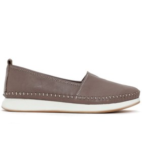 Resim Kadın Vizon Deri Comfort Loafer 