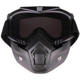 Resim Motosiklet Kros Yüz Taktik Gözlük Rüzgar Geçirmezgri 