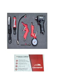 Resim Rico 1/2 1100nm Mini Havalı Somun Sökme Dolu Takım Arabası 