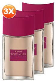 Resim Avon Soft Musk Delice Velvet Berries Kadın Parfüm Edt 50 Ml. Üçlü Set 