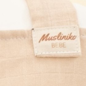 Resim Çift Katlı Muslin Emzirme Önlüğü - Kumsal Beji Muslin 