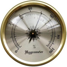 Resim North Humidor Puro Nem Saati Higrometre Gold 3.5 CM 