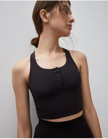 Resim Gloria Jeans Siyah Spor Üst Sütyen Buttonlu Kenarlı 439121939 Siyah 