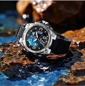 Resim Primepickings Silvery Kadın Erkek Büyük Ekranlı Su Geçirmez Dijital Saat Dayanıklı Spor Kronometre Diğer 