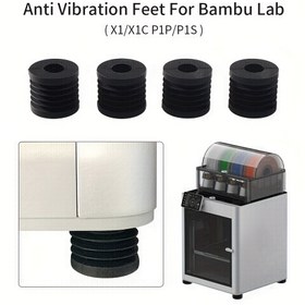 Resim FYSETC Bambu Lab X1/P1P için Titreşim Önleyici Ayaklar, Bambu Lab X1 Serisi ve P1P için Kaymaz Kauçuk Şok Ped 