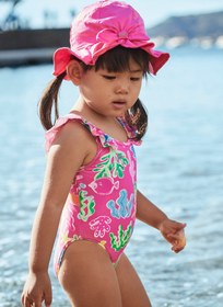 Resim Mayoral 1742 Kız Bebek Mercan Baskılı Mayo - 1 Yaş 