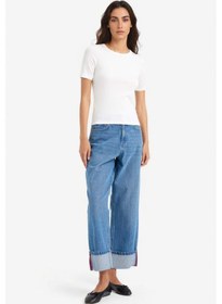 Resim Defacto Slim Fit Dar Kesim Bisiklet Yaka Basic Düz Fitilli Kaşkorse Kısa Kollu Tişört C0097ax25auer105 Ekru 