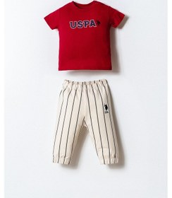 Resim U.s. Polo Assn. Erkek Bebek Kırmızı 3lü Takım Kırmızı 
