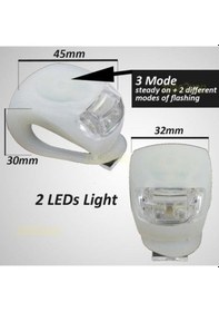 Resim Bisiklet Işığı Gece Lambası Su Geçirmez Silikon Uyarı İkaz Yanıp Sönen 001 