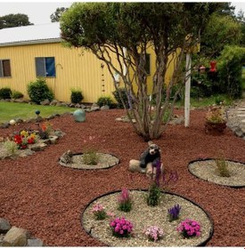 Resim Kırmızı Pomza Taşı 200 KG 2-4 cm Akvaryum Taşı Mangal Taşı 