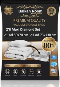 Resim Vakum Hurcu 2’li Maxi Diamond Set Vakumlu Hurç Vakumlu Poşet (11) 