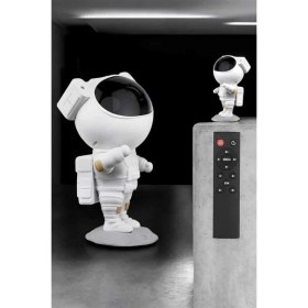 Resim Savarga Çocuklara Özel Projeksiyon Astronot Lamba Speaker Sevimli 