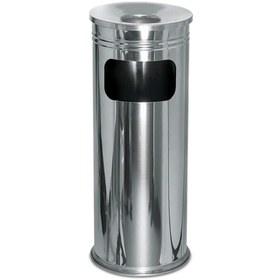 Resim woodhub Paslanmaz Çelik Ayaklı Dış Mekan Küllük ve Sigaralık No:2 