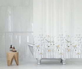 Resim Tropik Zethome Banyo Duş Perdesi 8441 Çift Kanat 2X120x200 