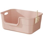 Resim Homyl Kedi Kumu Kutusu Ekstra Büyük 22cm Yüksek Taraflı Kitty 