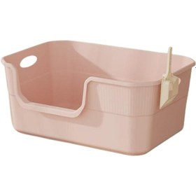 Resim Homyl Kedi Kumu Kutusu Ekstra Büyük 22cm Yüksek Taraflı Kitty 