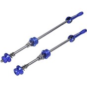 Resim Kosona Deckas Aluminyum Bisiklet Tekerlekleri Hızlı Çıkartma Aleti 100/135mm Gövde Kilitleyici Çubuk Mavi 