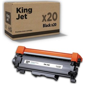 Resim Kingjet Brother Uyumlu Tn750 Standart Kapasiteli 20'li Paket Muadil Toner Hl-5470dw 