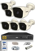 Resim 6 Kameralı 5MP Sony Lensli 1080P Full HD Cepten İzle 1 TB Dış Güvenlik Kamerası Sistemi DS-2025HD-SET6-1TB IDS