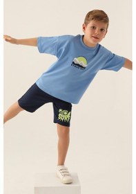 Resim Rolypoly Roly Poly 3348 Wave Sensation İndigo Erkek Çocuk Bermuda Takım İndigo 