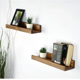 Resim Şafak Mobilya Ahşap 2 Li Dekoratif Duvar Rafı 