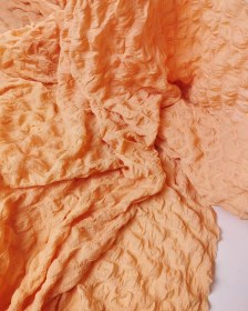 Resim Waffle Jarse Açık Turuncu Renkte En 160 Cm X Boy 215 Cm -3241 