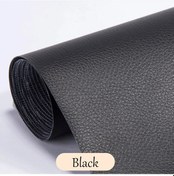 Resim Deri Tamir Yaması Tamir Kiti Kendinden Yapışkanlı Pu Deri Tamir Bandı Kanepe Black 137x50cm 