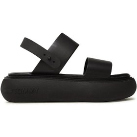 Resim Tommy Hilfiger Tommy Hılfıger Kadın Sandalet En0en02077-0gj En0en02077-0gj Siyah Siyah 