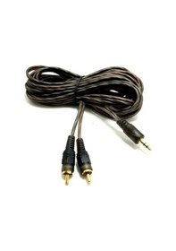 Resim Rose 2Rca-3.5Mm 1.5Mt Stereo Gold Aux Silikon Kablo 