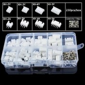 Resim 230 adet XH 2.54mm Aralıklı Terminal Kiti Pin Başlık JST Terminal Blokları 