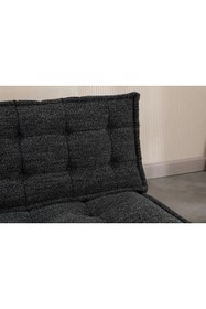 Resim Katlanabilir Yer Minderi 130x70 cm Çok Amaçlı Zemin Minderi Siyah 