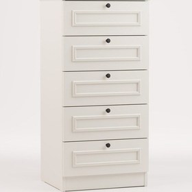Resim Mira 5 Çekmeceli Şifonyer/çamaşırlık 52x105x43 Cm Aytaşı Country Tasarım Beyaz 