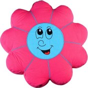 Resim Anaokulu Nakışlı Papatya Minder Tekli Mavi 