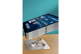 Resim Gampus Alüminyum 360 Derece Dönen Dizüstü Bilgisayar Standı Laptop Tablet Telefon Standı Sarsılmaz Güçlü 