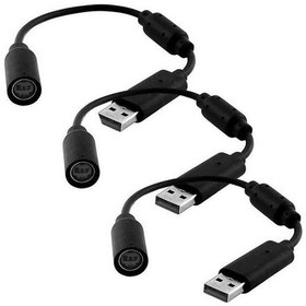 Resim Ximistore9 Xbox 360 İçin Usb Bağlantı Kablosu, Siyah 3'lü Paket, Kumanda Ve Gitarla Uyumlu, Pc Desteği, 26 Cm Abs Malzeme 