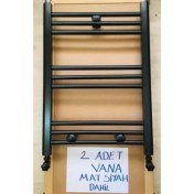 Resim Şimaş Havlupan 500x700 SİYAH Havlupan ve 2 Adet Radyatör Vanası Siyah 