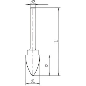 Resim Reca Kalipçi Freze Oval Uç 6x18 