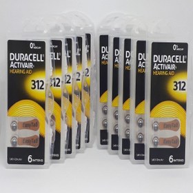 Resim Duracell 312 Numara İşitme Cihaz Pili Kulaklık Pili 6'lı*10 Pa... 