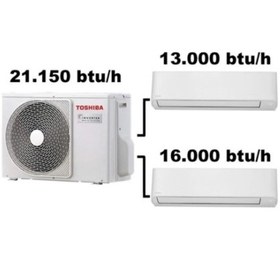 Resim Toshiba 2M 12.000 Btu/H 17.000 Btu/H Multi Split Inverter Klima 