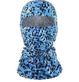 Resim Butu Güneş Korumalı Elastik Boyun Körüğü Balaklava Safir Izgara 