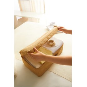 Resim Ocean Home Textile 3'lü Jüt Baza Altı Hurç Set 1 Adet 52 x 28 x 21 / 2 Adet 62 x 46 x 22 cm 