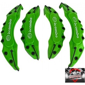 Resim Yeşil Brembo Üstü Baskılı Kaliper Kapağı 4'Lü Set 