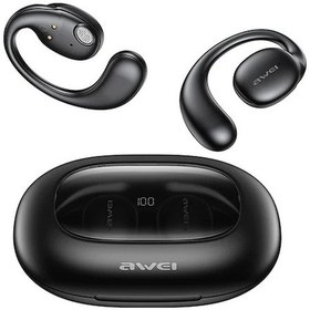 Resim Rogfer Awei T80 Hava İletim Sporu Tws Bluetooth Kulaklık Siyah - Black 