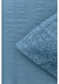 Resim River Naval Çift Kişilik Pike Seti A. Kahverengi - Gri - Pembe 