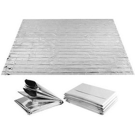 Resim Pazly 6 Parça Hayatta Kalma Battaniyesi Kompakt 130x210cm Uzay Modeli Arjantin Gri 